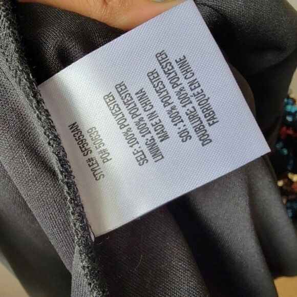 NWT Anthropologie Eva Franco Multicolor Sequined Holiday Party Midi Dress - Picture 9 of 16